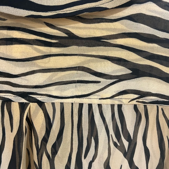 Guess | Zebra print sheer buttoned up shirt - Picture 7 of 9